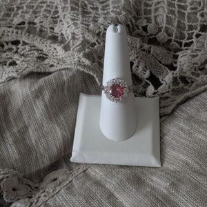 Elegant Pink Gemstone Ring